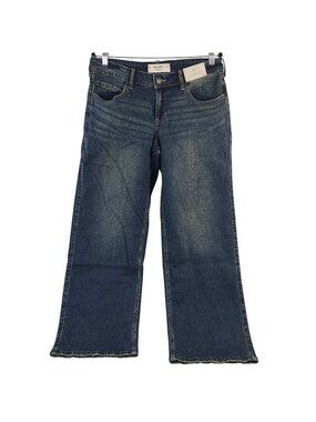 NEW Hollister Women's Low-Rise Baggy Jeans Sz 12R Regular Blue Denim Relaxed Fit